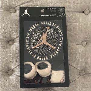 Jordan brand 3 piece infant set